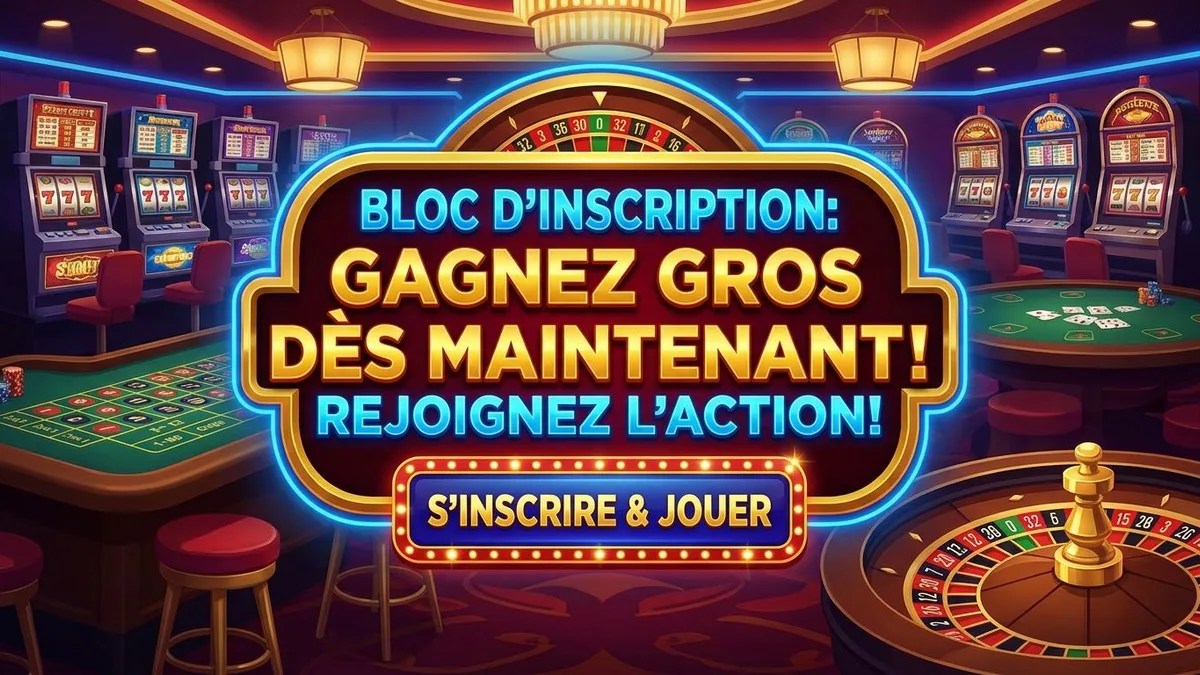 Inscription avec bonus